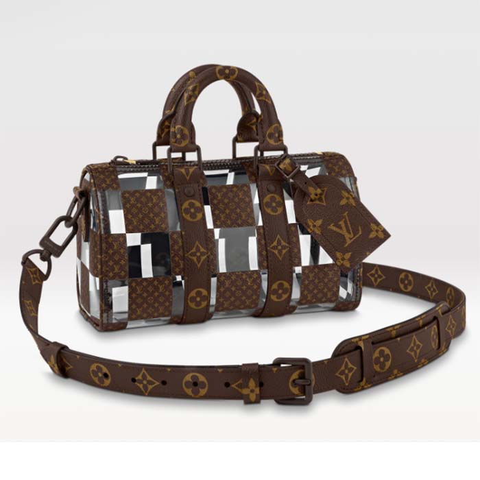 Louis Vuitton Transparent Vinyl and Monogram Canvas Chess Keepall