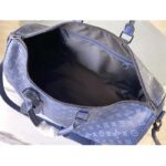 Louis Vuitton LV Unisex Keepall Bandoulière 50 Navy Blue Cabin Monogram Shadow Cowhide – Image 6