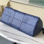 Louis Vuitton LV Unisex Keepall Bandoulière 50 Navy Blue Cabin Monogram Shadow Cowhide – Image 4