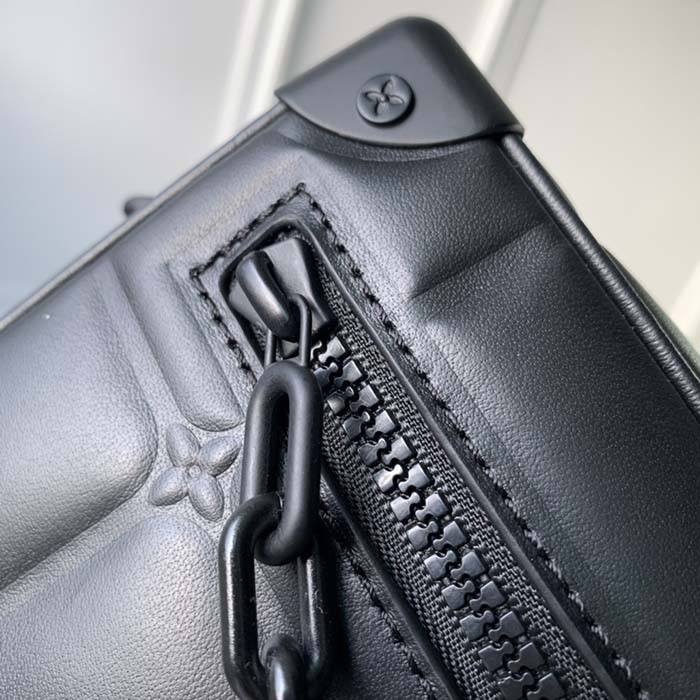 Louis Vuitton LV Unisex Mini Soft Trunk Bag Black Puffy Damier Soft Calf (2)