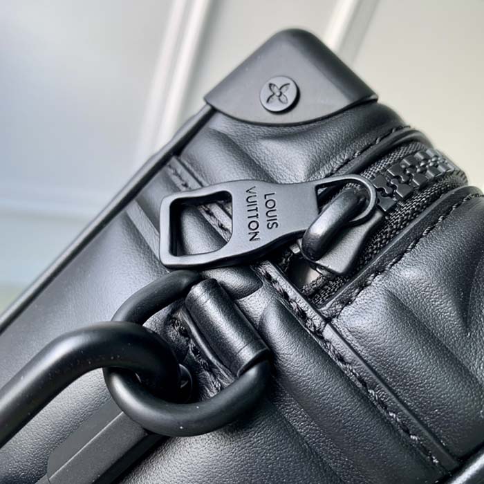 Louis Vuitton LV Unisex Mini Soft Trunk Bag Black Puffy Damier Soft Calf (5)
