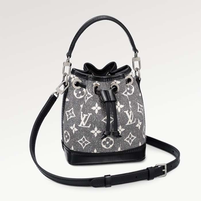 Gray Louis Vuitton Monogram Jacquard Since 1854 Nano Noe Bucket Bag –  Designer Revival