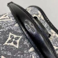 Louis Vuitton LV Unisex Nano Noé Gray Monogram Jacquard Denim Cowhide Leather (3)