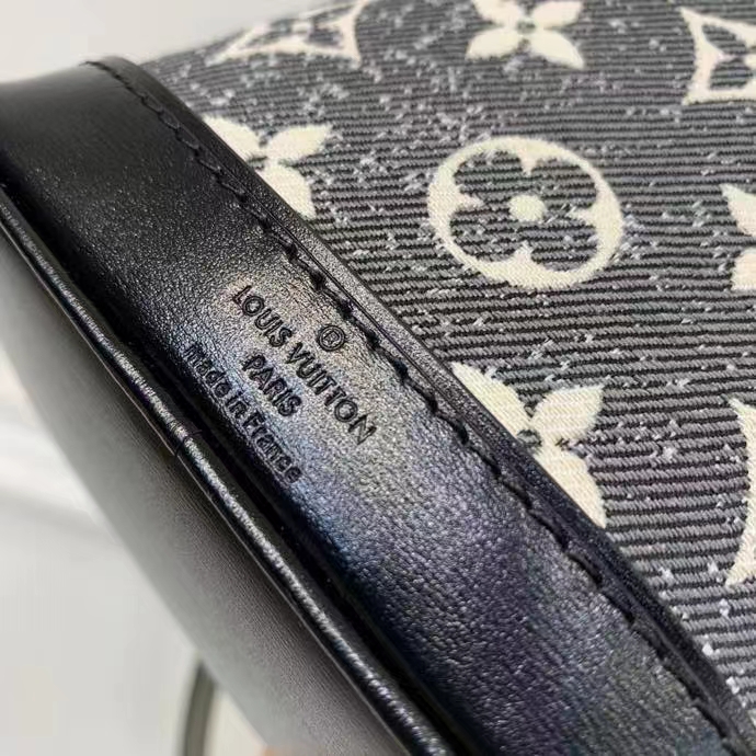 Louis Vuitton LV Unisex Nano Noé Gray Monogram Jacquard Denim Cowhide Leather (6)