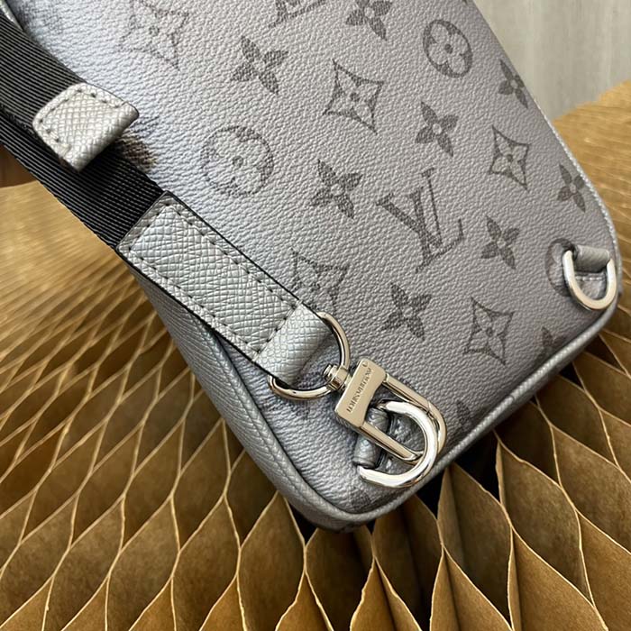Louis Vuitton LV Unisex Outdoor Sling Bag Gunmetal Gray Monogram Coated Canvas (11)