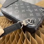 Louis Vuitton LV Unisex Outdoor Sling Bag Taigarama Noir Black Monogram Coated Canvas - Image 8