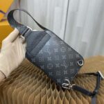 Louis Vuitton LV Unisex Outdoor Sling Bag Taigarama Noir Black Monogram Coated Canvas - Image 6