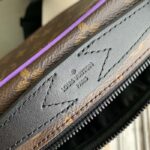 Louis Vuitton LV Unisex S Lock Sling Bag Purple Monogram Macassar Coated Canvas – Bild 9
