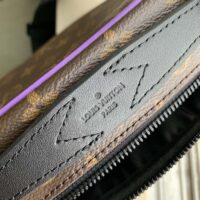 Louis Vuitton LV Unisex S Lock Sling Bag Purple Monogram Macassar Coated Canvas (3)