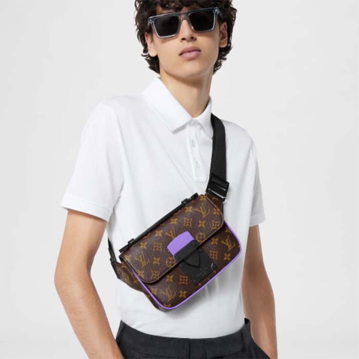 Louis Vuitton Mens S Lock Sling Bag Monogram Canvas – Luxe Collective