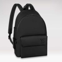 Louis Vuitton LV Unisex Takeoff Backpack Black Grained Calf Leather (3)