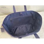 Louis Vuitton LV Unisex Tote Journey Carryall Bag Blue Cowhide Leather Textile Lining - immagine 7