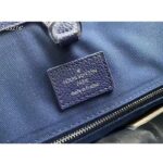 Louis Vuitton LV Unisex Tote Journey Carryall Bag Blue Cowhide Leather Textile Lining - immagine 10