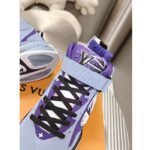 Louis Vuitton LV Unisex Trainer 2 Sneaker Boot Blue Suede Calf Leather - Image 10