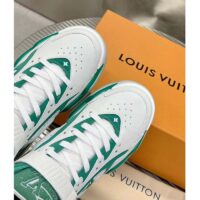 Louis Vuitton LV Unisex Trainer 2.0 Sneaker Boot Green Calf Leather Neoprene (6)