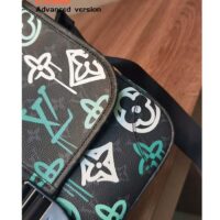 Louis Vuitton LV Women Archy Messenger MM Bag Graffiti Green Monogram Coated Canvas (10)