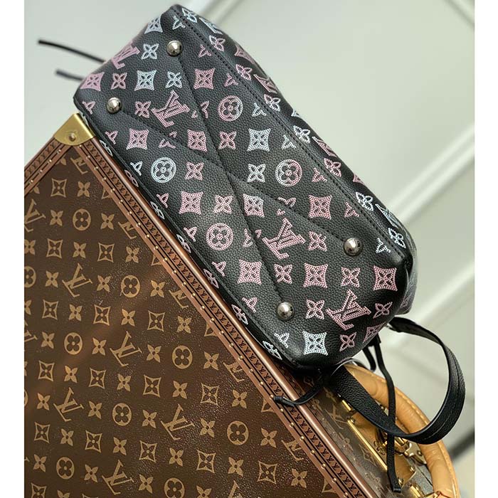 Louis Vuitton Noir Monogram Mahina Bella Bag – The Closet