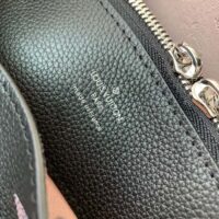Louis Vuitton LV Women Bella Tote Black Perforated Mahina Calf Leather (1)