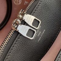 Louis Vuitton LV Women Bella Tote Black Perforated Mahina Calf Leather (1)