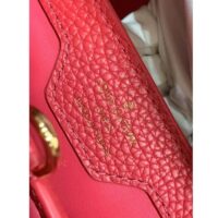 Louis Vuitton LV Women Capucines BB Handbag Rose Pink Taurillon Leather (7)