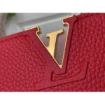 Louis Vuitton LV Women Capucines MM Handbag Rose Pink Taurillon Leather - Image 7