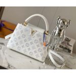 Louis Vuitton LV Women Capucines BB Handbag White Calfskin Cowhide Leather - Image 2