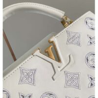 Louis Vuitton LV Women Capucines BB Handbag White Calfskin Cowhide Leather (1)