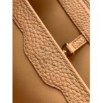 Louis Vuitton LV Women Capucines MM Handbag Beige Brown Taurillon Leather - Bild 10