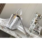 Louis Vuitton LV Women Capucines Mini Handbag Beige Brown Brilliant Crocodilien Leather - Bild 4