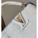 Louis Vuitton LV Women Capucines Mini Handbag Beige Brown Brilliant Crocodilien Leather - Bild 8