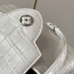 Louis Vuitton LV Women Capucines Mini Handbag White Brilliant Crocodilien Leather - Imagen 9