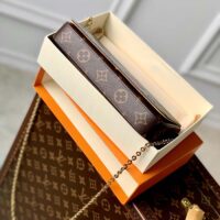 Louis Vuitton LV Women Félicie Pochette Yellow Brown Monogram Coated Canvas (1)