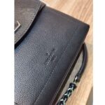 Louis Vuitton LV Women Lockme Ever Mini Handbag Black Grained Calf Leather - Image 10