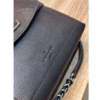 Louis Vuitton LV Women Lockme Ever Mini Handbag Black Grained Calf Leather (1)