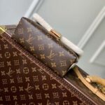 Louis Vuitton LV Women Locky BB Handbag Beige Brown Monogram Coated Canvas Shearling - Image 5