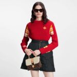 Louis Vuitton LV Women Locky BB Handbag Beige Brown Monogram Coated Canvas Shearling - Image 12