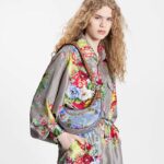 Louis Vuitton LV Women Loop Baguette Handbag Blue Coated Canvas - Image 12