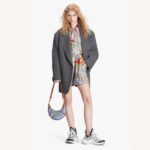 Louis Vuitton LV Women Loop Baguette Handbag Blue Coated Canvas - Image 13