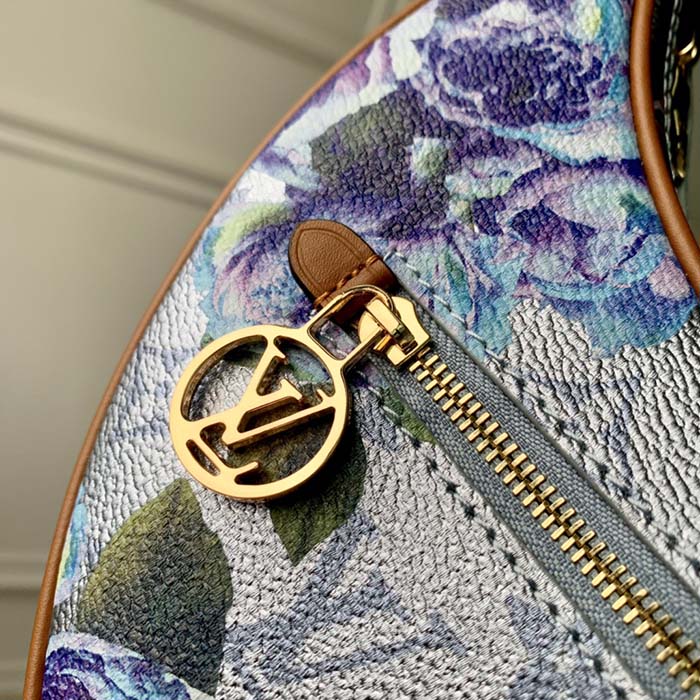 Louis Vuitton Loop Bag Floral Pattern Blue in Coated Canvas