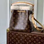 Louis Vuitton LV Women NéoNoé BB Bucket Bag Monogram Coated Canvas Shearling - Image 3