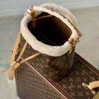 Louis Vuitton LV Women NéoNoé BB Bucket Bag Monogram Coated Canvas Shearling (1)