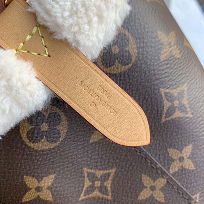 Louis Vuitton Neonoe BB Brown in Coated Canvas/Shearling with Gold-tone - US