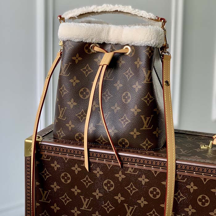 Louis Vuitton Monogram Shearling-Trimmed Neonoe BB w/ Tags - Brown Bucket  Bags, Handbags - LOU714653