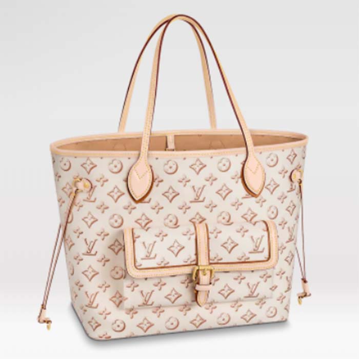 Louis Vuitton Women's Tote Bag Monogram Cabas Beige/Pink/White Cotton For  Sale at 1stDibs