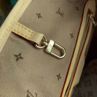 Louis Vuitton LV Women Neverfull MM Tote Bag Beige Monogram Coated Canvas (3)