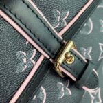 Louis Vuitton LV Women Neverfull MM Tote Bag Black Monogram Coated Canvas - immagine 7