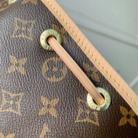 Louis Vuitton LV Women Noé BB Bucket Bag Monogram Coated Canvas Cowhide Leather (2)