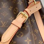 Louis Vuitton LV Women Noé Bucket Bag Brown Monogram Coated Canvas Cowhide Leather - Image 9