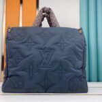 Louis Vuitton LV Unisex OnTheGo MM Tote Black Recycled Nylon Econyl - Image 4
