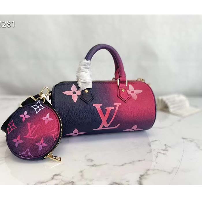 Louis Vuitton LV Women Papillon BB Handbag Midnight Fuchsia Monogram Coated Canvas (1)